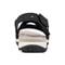 Earth Samsin Round Toe Strappy Casual Flat Sandal - Cushioned Arch Support Women's Casual Flat Sandal - Black - 4
