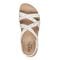 Earth Sanetra Strappy Sandal Cushioned Arch Support Women's Sandal - White - 6