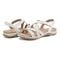 Earth Sanetra Strappy Sandal Cushioned Arch Support Women's Sandal - White - 7