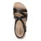 Earth Sanetra Strappy Sandal Cushioned Arch Support Women's Sandal - Black - 6