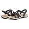 Earth Sanetra Strappy Sandal Cushioned Arch Support Women's Sandal - Black - 7