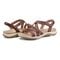 Earth Sanetra Strappy Sandal Cushioned Arch Support Women's Sandal - Dark Brown - 7