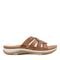 Earth Sassoni Strappy Cushioned Arch-Support Slip-On Women's Flat Sandal - Medium Natural - 1