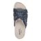 Earth Sassoni Strappy Cushioned Arch-Support Slip-On Women's Flat Sandal - Dark Blue - 5