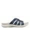 Earth Sassoni Strappy Cushioned Arch-Support Slip-On Women's Flat Sandal - Dark Blue - 1