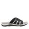 Earth Sassoni Strappy Cushioned Arch-Support Slip-On Women's Flat Sandal - Black - 1