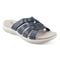 Earth Sassoni Strappy Cushioned Arch-Support Slip-On Women's Flat Sandal - Dark Blue - 2
