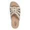 Earth Sassoni Strappy Cushioned Arch-Support Slip-On Women's Flat Sandal - Ivory - 5
