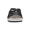 Earth Sassoni Strappy Cushioned Arch-Support Slip-On Women's Flat Sandal - Black - 3