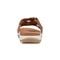 Earth Sassoni Strappy Cushioned Arch-Support Slip-On Women's Flat Sandal - Medium Natural - 4