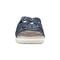 Earth Sassoni Strappy Cushioned Arch-Support Slip-On Women's Flat Sandal - Dark Blue - 3
