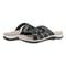 Earth Sassoni Strappy Cushioned Arch-Support Slip-On Women's Flat Sandal - Black - 7
