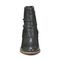 Earth Savvy Block Heel Ruched Bootie Cushioned Arch Support Women's Ankle Boot - Black Leather - 3