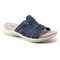 Earth Sinci Cushioned Slip-On Comfort Women's Casual Sandal - Dark Blue - 2
