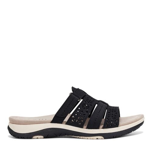 Earth Sinci Cushioned Slip-On Comfort Women's Casual Sandal - Black - 1