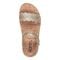 Earth Slata Cushioned Cork-Footbed Women's Casual Leather Sandal - Gold Leather - 5