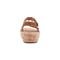 Earth Slata Cushioned Cork-Footbed Women's Casual Leather Sandal - Dark Natural Leather - 4