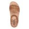 Earth Slata Cushioned Cork-Footbed Women's Casual Leather Sandal - Dark Natural Leather - 5