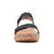 Earth Slata Cushioned Cork-Footbed Women's Casual Leather Sandal - Dark Blue - 3