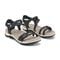 Earth Stellon Braided Strappy Sandal Cushioned Arch Support Women's Sandal - Black - 2