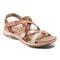 Earth Sterling Arch-Support Cushioned Strappy Women's Flat Sandal - Ivory - 1