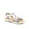 Earth Sterling Arch-Support Cushioned Strappy Women's Flat Sandal - Medium Blue - 8
