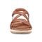 Earth Sterling Arch-Support Cushioned Strappy Women's Flat Sandal - Medium Natural Leather - 3