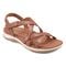 Earth Sterling Arch-Support Cushioned Strappy Women's Flat Sandal - Medium Natural Leather - 2