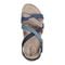 Earth Sterling Arch-Support Cushioned Strappy Women's Flat Sandal - Dark Blue - 6