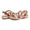 Earth Sterling Arch-Support Cushioned Strappy Women's Flat Sandal - Natural Multi Leather - 7