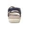 Earth Sterling Arch-Support Cushioned Strappy Women's Flat Sandal - Dark Blue - 4