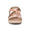 Earth Sterling Arch-Support Cushioned Strappy Women's Flat Sandal - Natural Multi Leather - 3