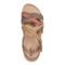 Earth Sterling Arch-Support Cushioned Strappy Women's Flat Sandal - Light Grey Multi Leather - 5