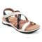 Earth Sterling Arch-Support Cushioned Strappy Women's Flat Sandal - White - 1