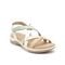 Earth Sterling Arch-Support Cushioned Strappy Women's Flat Sandal - Dark Natural - 1