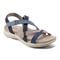 Earth Sterling Arch-Support Cushioned Strappy Women's Flat Sandal - Blue Multi Leather - 2