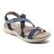 Earth Sterling Arch-Support Cushioned Strappy Women's Flat Sandal - Dark Blue - 1
