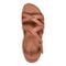 Earth Sterling Arch-Support Cushioned Strappy Women's Flat Sandal - Medium Natural Leather - 5