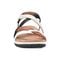 Earth Sterling Arch-Support Cushioned Strappy Women's Flat Sandal - White - 3