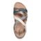 Earth Sterling Arch-Support Cushioned Strappy Women's Flat Sandal - Medium Blue - 6