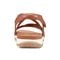 Earth Sterling Arch-Support Cushioned Strappy Women's Flat Sandal - Medium Natural Leather - 4