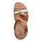 Earth Sterling Arch-Support Cushioned Strappy Women's Flat Sandal - Ivory - 6