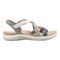 Earth Sterling Arch-Support Cushioned Strappy Women's Flat Sandal - Medium Blue - 2