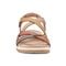 Earth Sterling Arch-Support Cushioned Strappy Women's Flat Sandal - Light Grey Multi Leather - 3