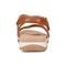 Earth Sterling Arch-Support Cushioned Strappy Women's Flat Sandal - Natural Multi Leather - 4