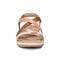 Earth Sterling Arch-Support Cushioned Strappy Women's Flat Sandal - Ivory - 3