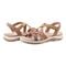 Earth Sterling Arch-Support Cushioned Strappy Women's Flat Sandal - Light Gray - 7