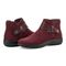 earth Synal Cushioned Arch Support Women's Casual Bootie - Dark Red - 7