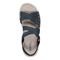 Earth Vernon Strappy Slingback Cushioned Arch Support Women's Casual Flat Sandal - Dark Blue - 5