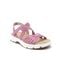 Earth Vernon Strappy Slingback Cushioned Arch Support Women's Casual Flat Sandal - Medium Purple - 1